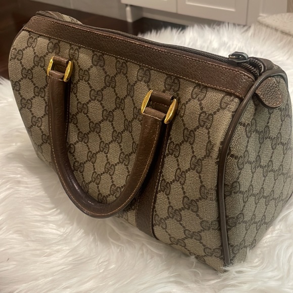 Gucci Supreme GG Vintage Boston Monogram Doctors Bag - Picture 4 of 16